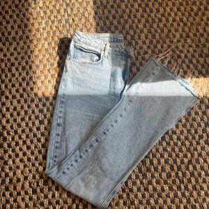 Zara Woman Denim Collection Size 10 Light Wash Slight Split jeans